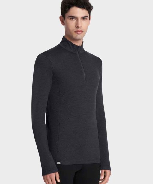 TShirt LS Rewoolution Castor Half Zip Men