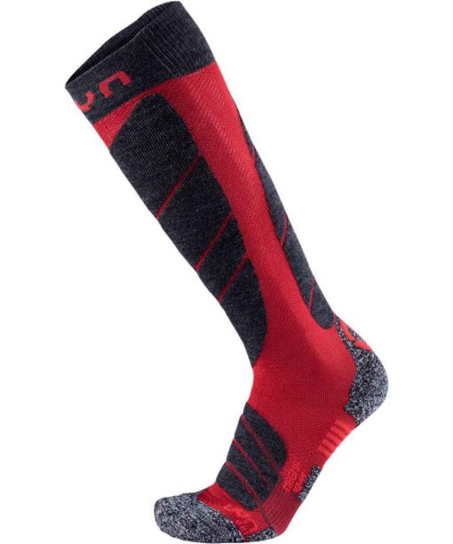 Chaussettes UYN Man Ski Magma dark red / anthracite
