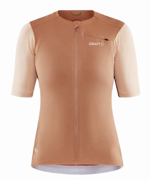 Maillot Craft Pro Gravel SS Jersey Full Zip Wmn