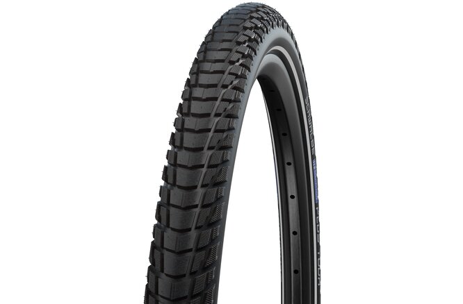 Pneu Schwalbe Marathon Plus Tour 700x35C rigide avec bande réfléchissante black